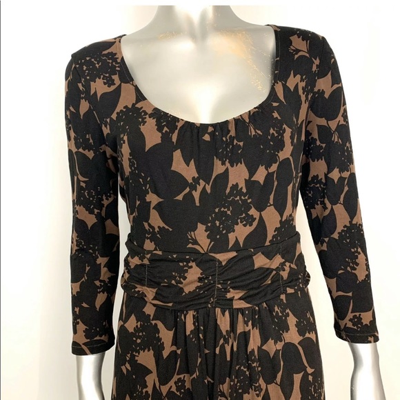 Boden Floral Long Sleeve Soft Knit Dress Size 8 - Picture 2 of 5